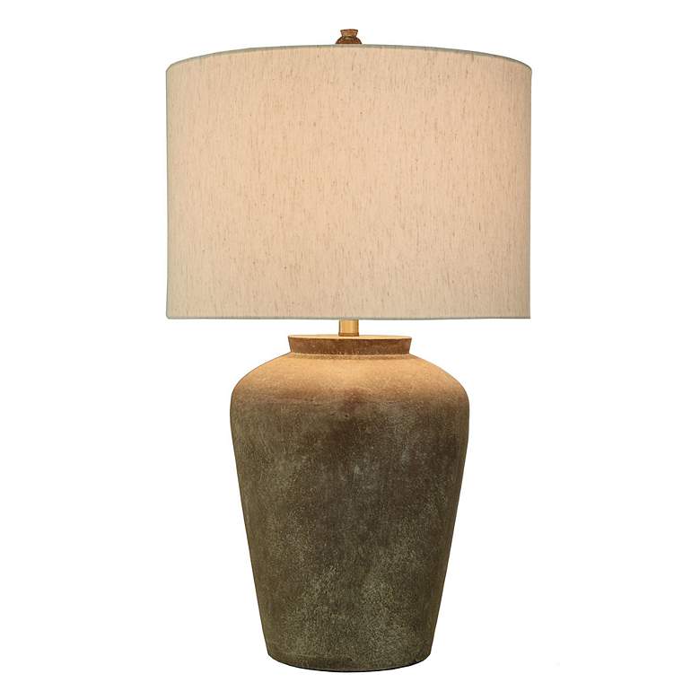 Image 3 Stylecraft Patina Cotta 31" High Aged Brown Rustic Table Lamp more views