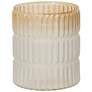 StyleCraft Pleated Ombre Glass Vase Gold Frost Ombre 8" x 9"