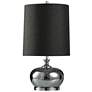 Stylecraft Plummit 32" Black Cylinder Shade and Silver Vase Table Lamp