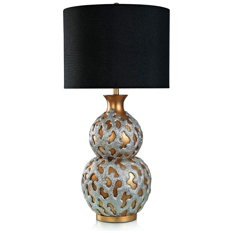 Image 1 Stylecraft Reef 37" High Modern Gold And Silver Table Lamp
