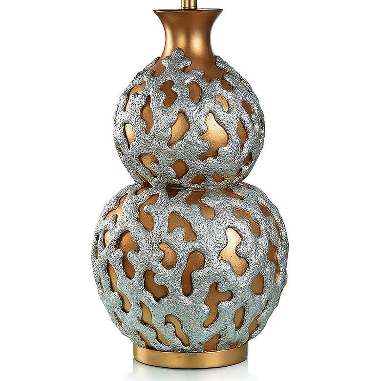 Image 3 Stylecraft Reef 37" High Modern Gold And Silver Table Lamp more views