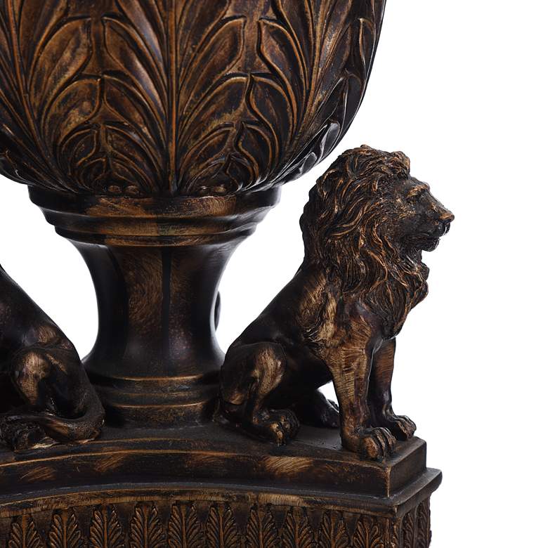 Image 4 Stylecraft Regal Lion 34 inch High Majestic Gold Traditional Table Lamp more views
