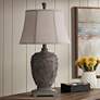 1_Stylecraft Roman 30" High Natural Gray Scroll and Vine Table Lamp