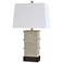 Stylecraft Roman 31" High Aged Pearl White Segments Table Lamp