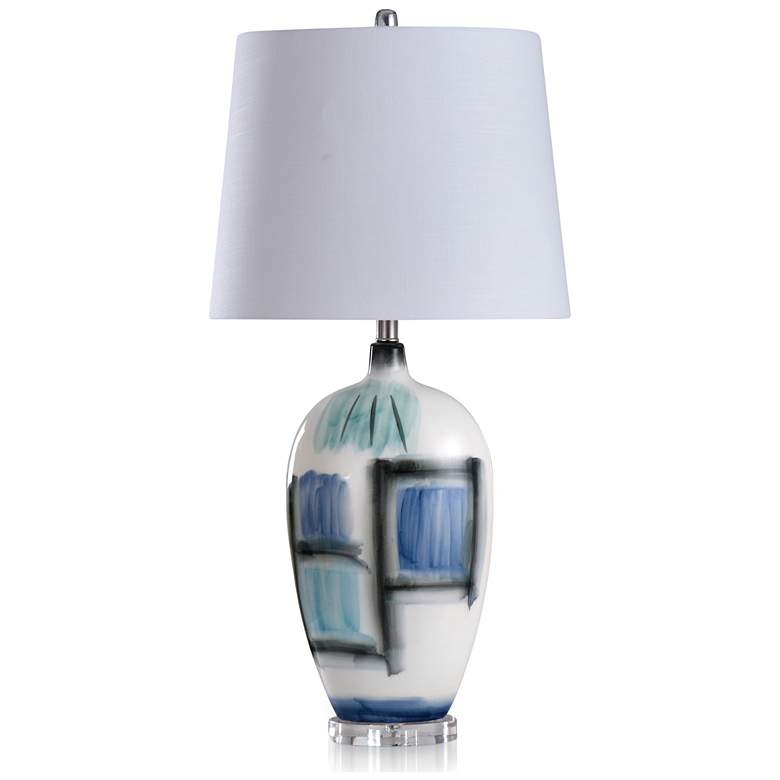 Image 1 Stylecraft Rosalind 33" HIgh Patch Painted Table Lamp