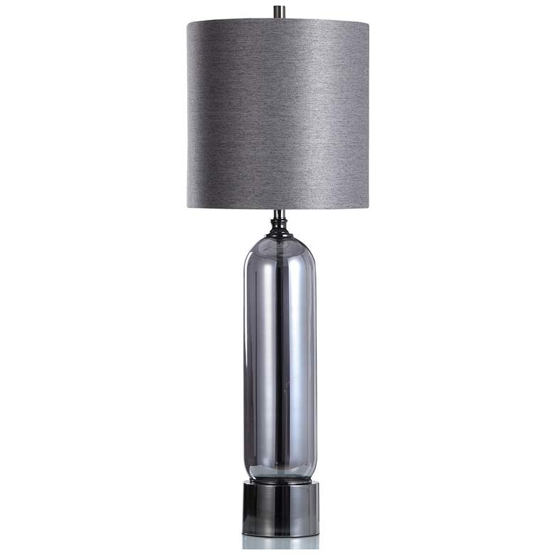 Image 1 Stylecraft Rosalind 40.5 inch High Plated Glass Table Lamp
