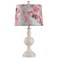 Stylecraft Rose Shade Column and Ball 27" High Table Lamp
