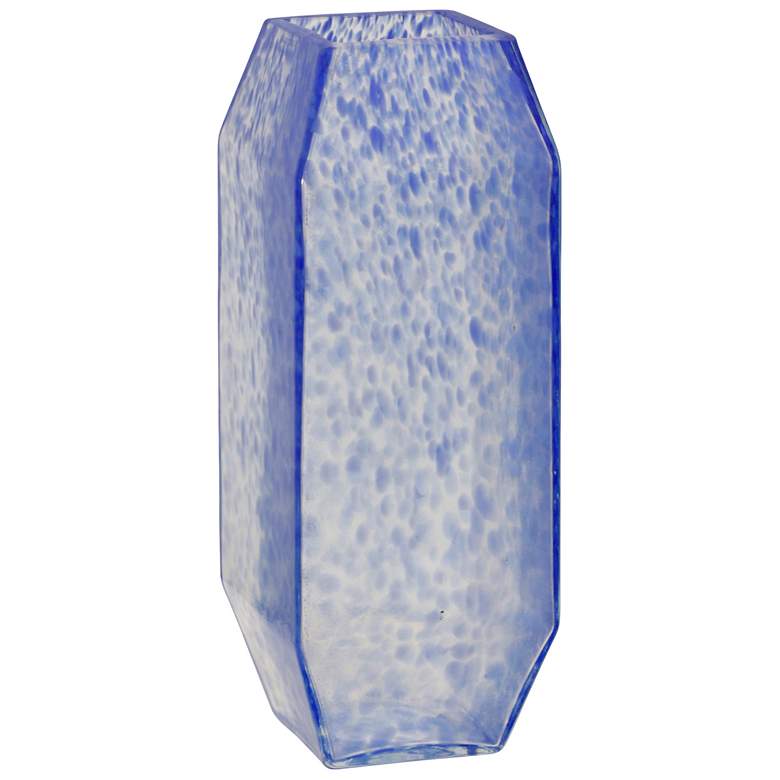Image 1 StyleCraft Rubik Vase Transparent Graniglia Blue