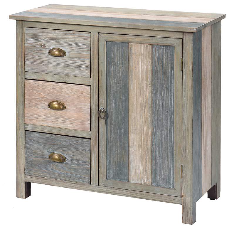 Image 2 Stylecraft Sanibel 32" Wide with Three Drawer One Door Rustic Cabinet