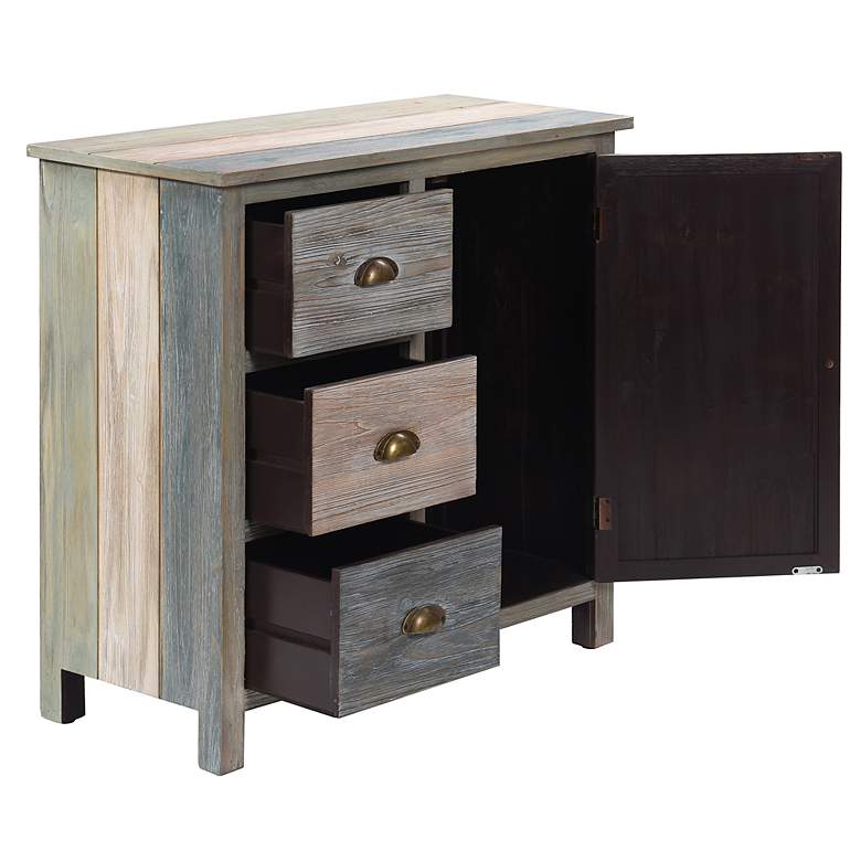 Image 5 Stylecraft Sanibel 32" Wide with Three Drawer One Door Rustic Cabinet more views