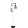2_Stylecraft Steel Cage 71" High 3-Light Modern Industrial Floor Lamp