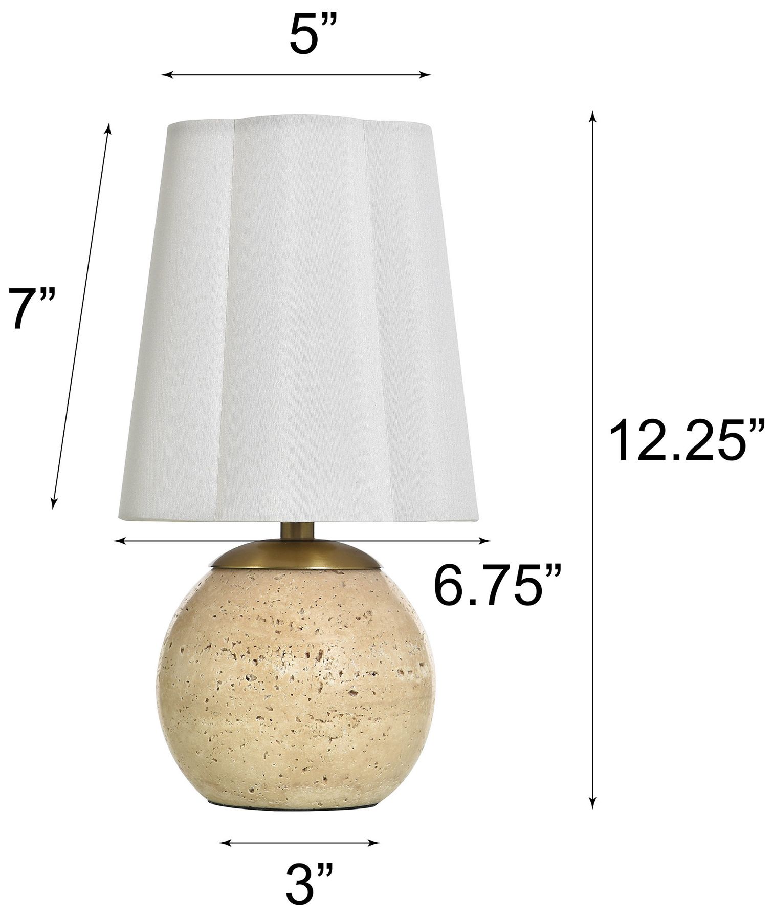 Stylecraft Tamara Day Rosalind 12" Tan Shade Natural Beige Table Lamp