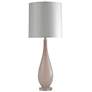 Stylecraft Teardrop 40" High Pink Frost Painted Glass Tall Table Lamp