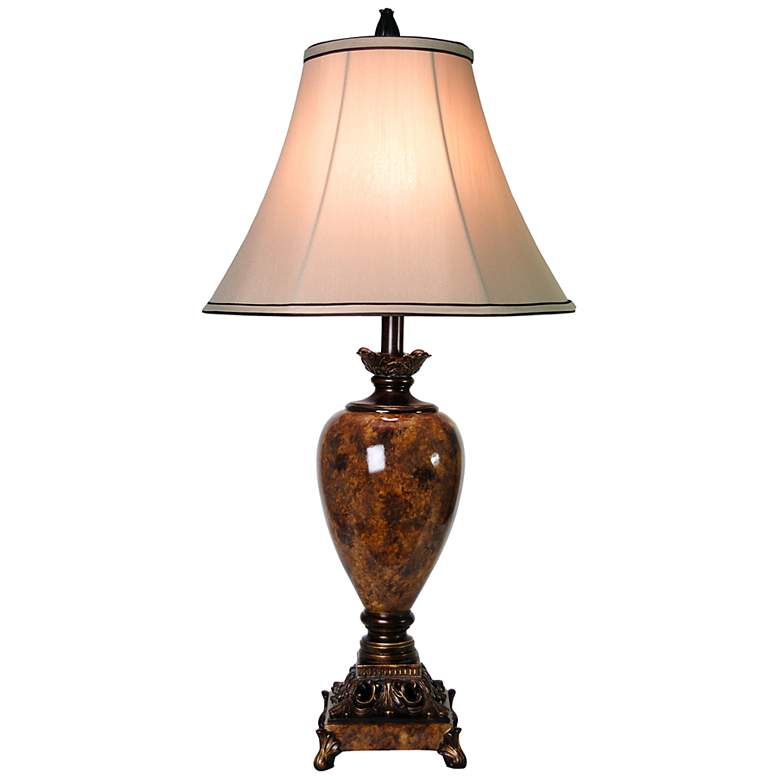 Image 2 Stylecraft Trieste 32" High Faux Marble Traditional Table Lamp