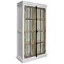 1_Stylecraft Tucker 80" High Wood with Glass Cabinet Bookshelf