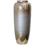 StyleCraft Two-Tone Glass Vase Silver Ombre