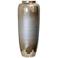 StyleCraft Two-Tone Glass Vase Silver Ombre