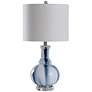 Stylecraft Unique 26" High Blue And White Glass Table Lamp