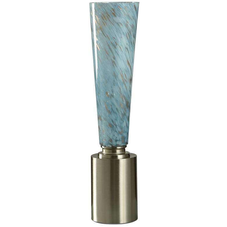 Image 1 Stylecraft Urmila 27.5" High Brushed Steel Blue Glass Modern Uplight