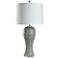 Stylecraft Whisper 35 1/2" High Geometric Overlay Grey Table Lamp