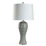 2_Stylecraft Whisper 35 1/2" High Geometric Overlay Grey Table Lamp more views
