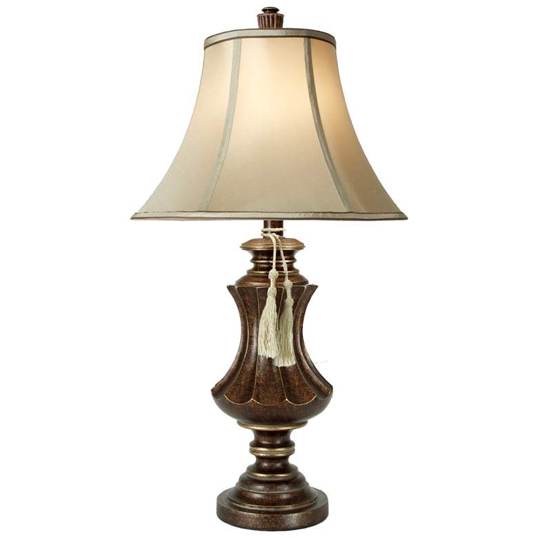 Image 1 Stylecraft Winthrop 31 1/2" High Brown and Gold Traditional Table Lamp