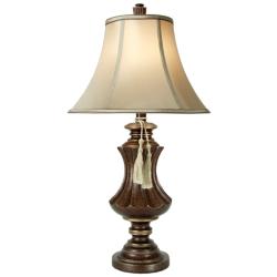 Stylecraft Winthrop 31 1/2&quot; High Brown and Gold Traditional Table Lamp