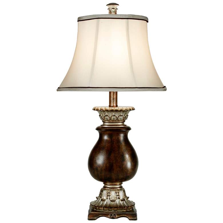 Image 1 Stylecraft Winthrop 31 inch Traditional Silver and Brown Vase Table Lamp