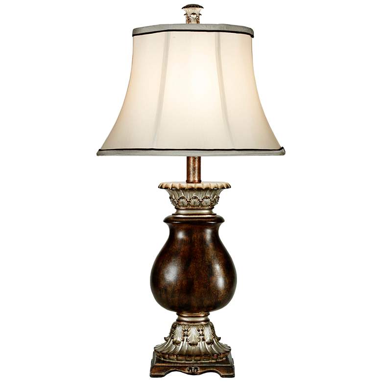 Image 2 Stylecraft Winthrop 31" Traditional Silver and Brown Vase Table Lamp
