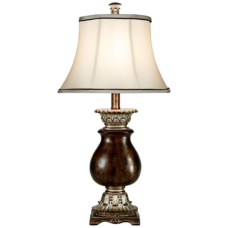 Image 1 Stylecraft Winthrop 31 inch Traditional Silver and Brown Vase Table Lamp