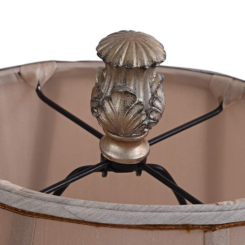 Image 4 Stylecraft Winthrop 31" Traditional Silver and Brown Vase Table Lamp more views
