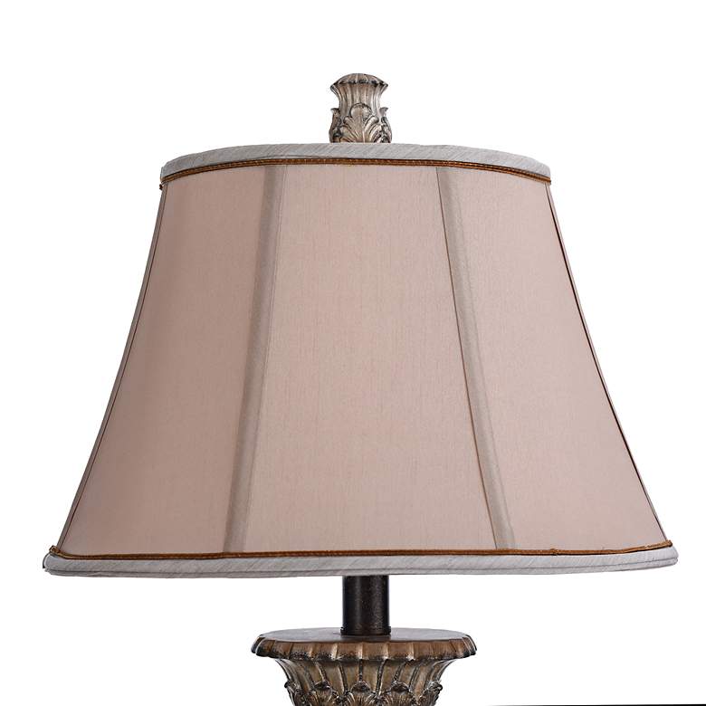 Image 5 Stylecraft Winthrop 31" Traditional Silver and Brown Vase Table Lamp more views