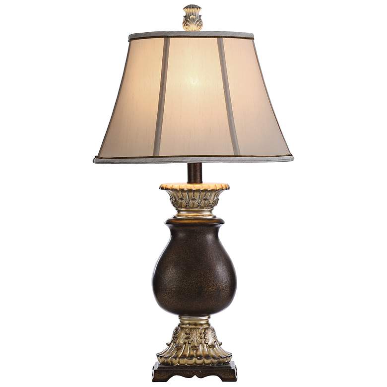 Image 7 Stylecraft Winthrop 31" Traditional Silver and Brown Vase Table Lamp more views