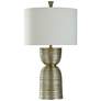 StyleCrafts 33" High Imperial Silver Spun Hour Glass Table Lamp