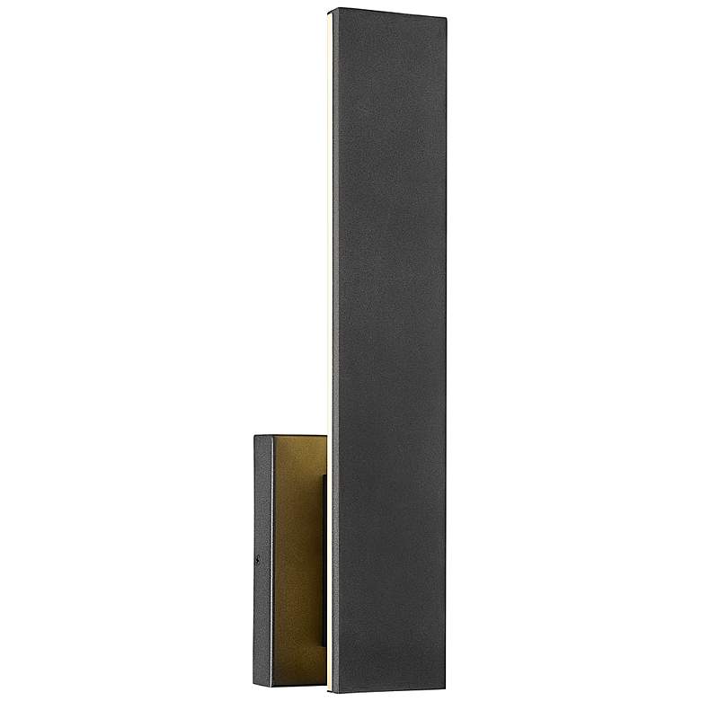 Image 1 Stylet 18" High Sand Black LED Outdoor Wall Light