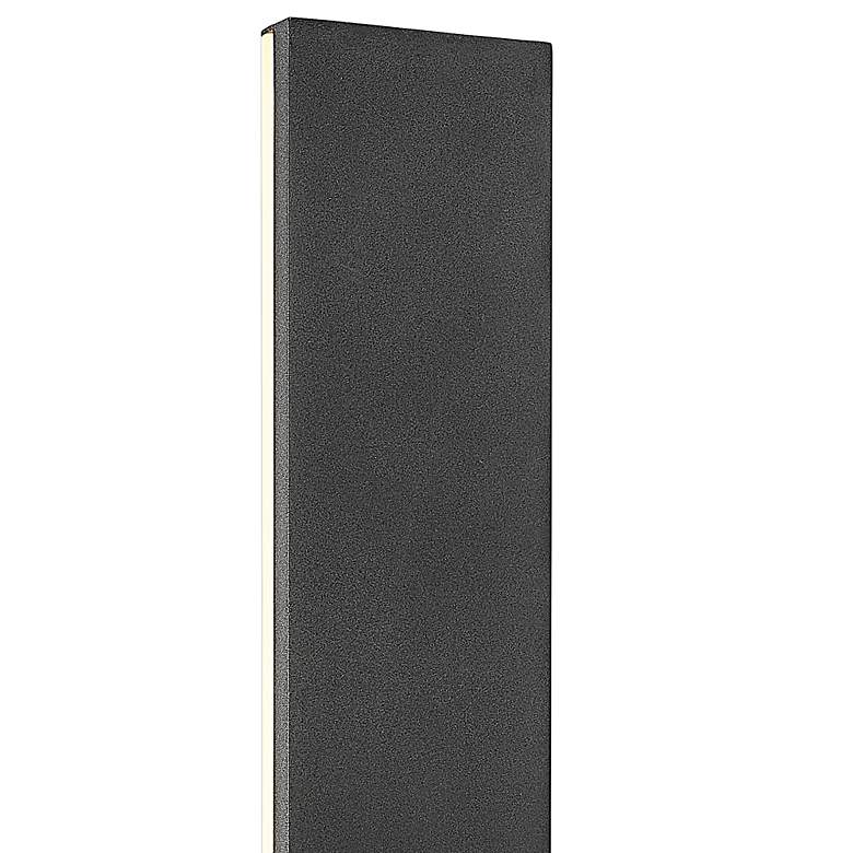 Image 2 Stylet 18" High Sand Black LED Outdoor Wall Light more views