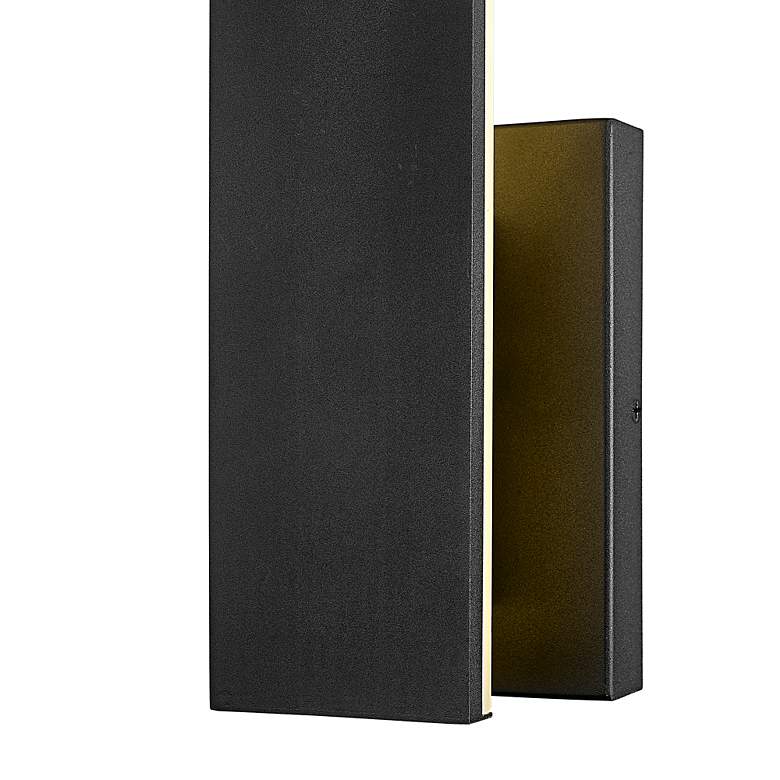 Image 3 Stylet 18" High Sand Black LED Outdoor Wall Light more views