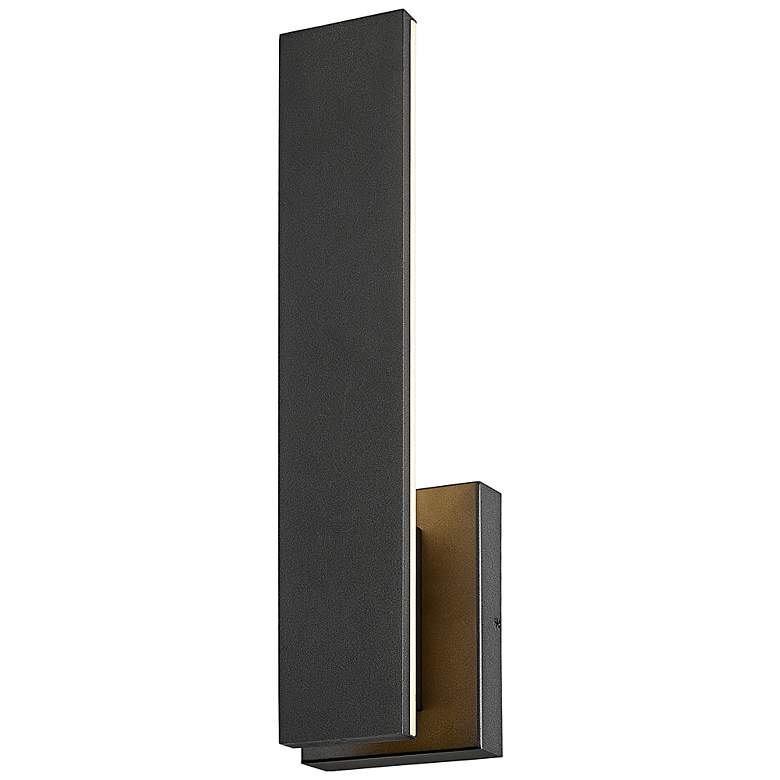 Image 5 Stylet 18" High Sand Black LED Outdoor Wall Light more views