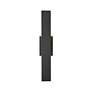 6_Stylet 24"H Black Center Backplate LED Outdoor Wall Light more views