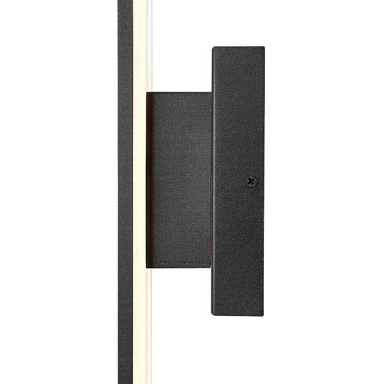 Image 7 Stylet 24"H Black Center Backplate LED Outdoor Wall Light more views
