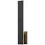 2_Stylet 24"H Black Bottom Backplate LED Outdoor Wall Light