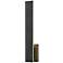 Stylet 24"H Black Bottom Backplate LED Outdoor Wall Light