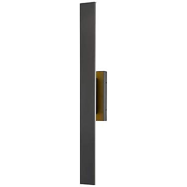 Stylet 36"H Black Center Backplate LED Outdoor Wall Light