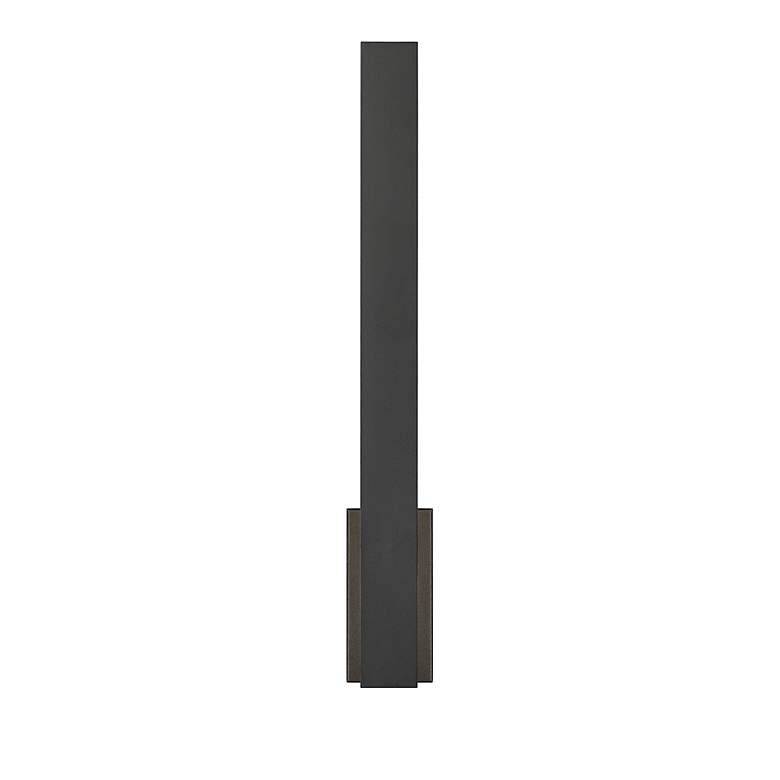 Image 6 Stylet 36"H Black Bottom Backplate LED Outdoor Wall Light more views