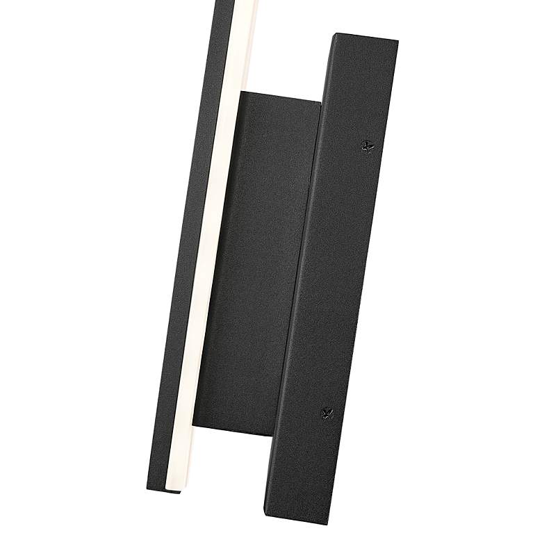 Image 7 Stylet 36"H Black Bottom Backplate LED Outdoor Wall Light more views