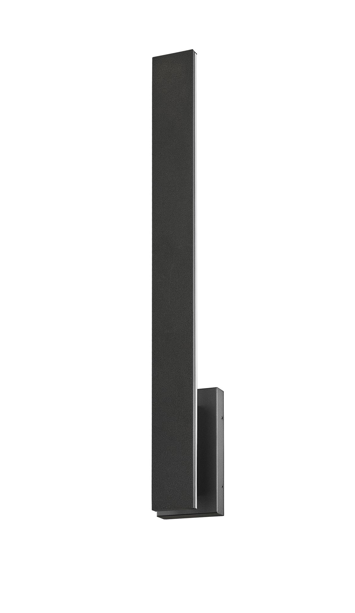 Stylet 36"H Black Bottom Backplate LED Outdoor Wall Light