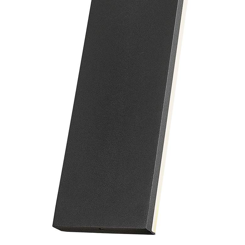 Image 6 Stylet 36"H Black Center Backplate LED Outdoor Wall Light more views