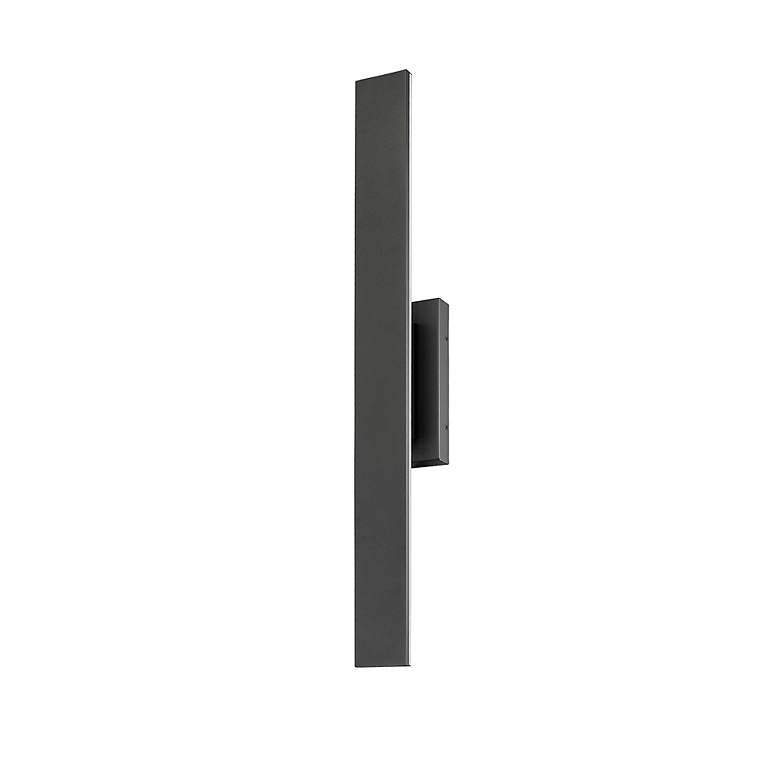 Image 7 Stylet 36"H Black Center Backplate LED Outdoor Wall Light more views