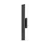 7_Stylet 36"H Black Center Backplate LED Outdoor Wall Light more views