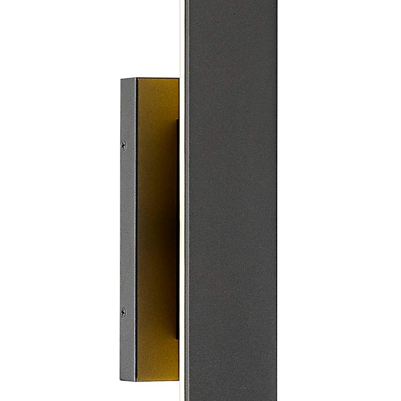 Image 2 Stylet 48" High Sand Black LED Outdoor Wall Light more views